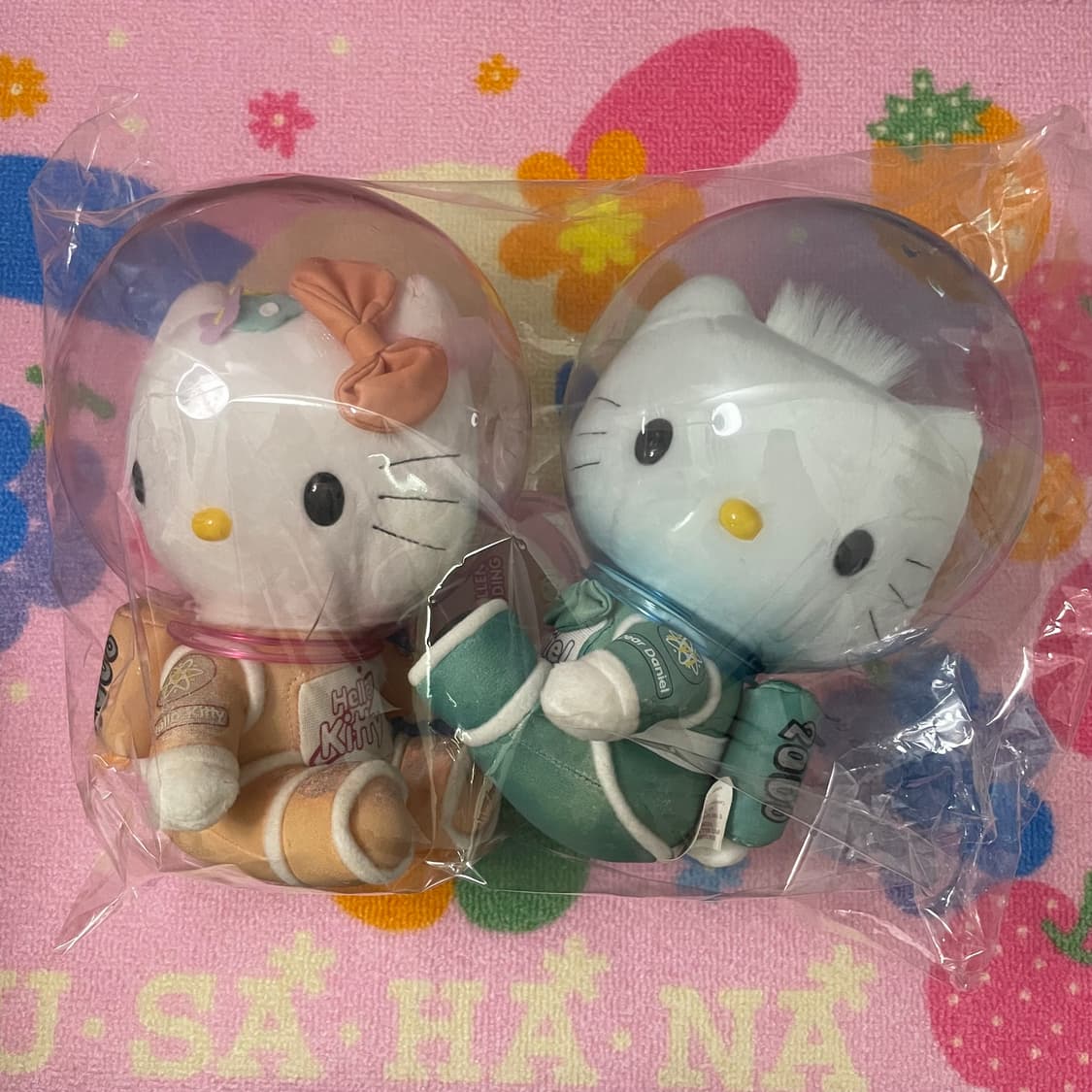 99년도 고전 키티 다니엘 우주인 인형 세트 상품이미지1