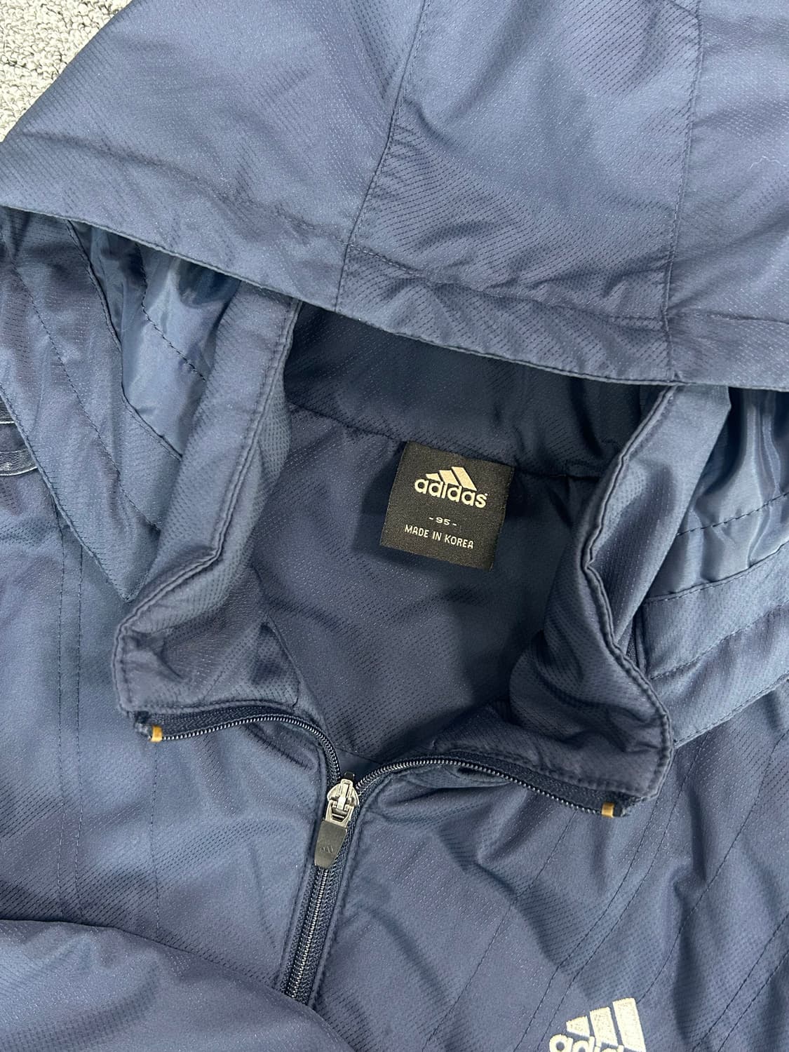 아디다스 네이비 후드 바람막이 점퍼 M 상품이미지5