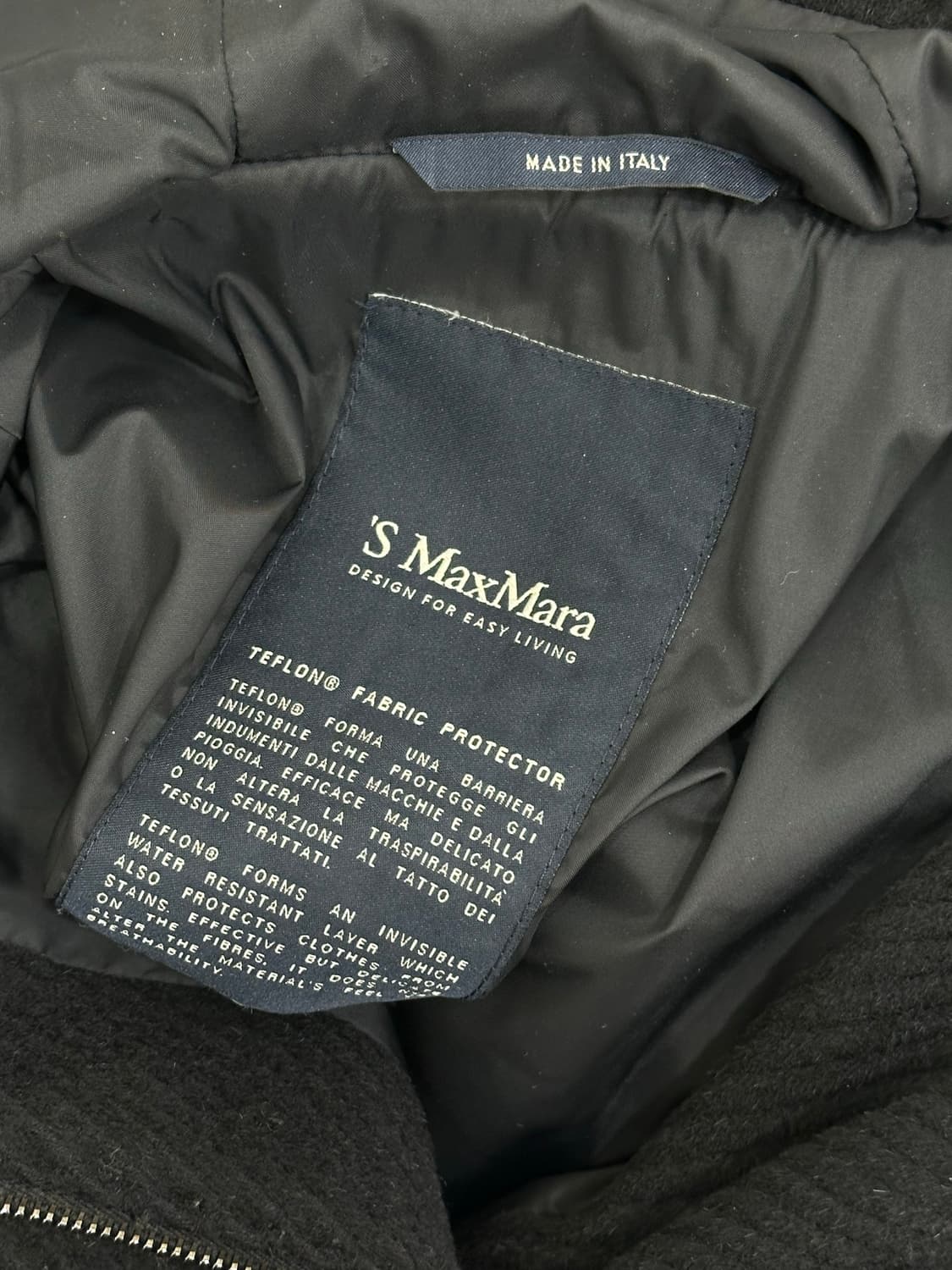 막스마라 블랙 후드 코트 상품이미지6