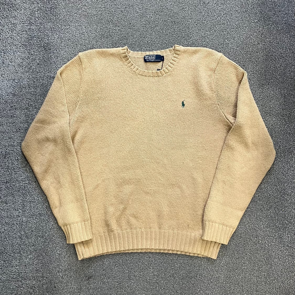 145 폴로 코튼 니트 베이지 상품이미지2