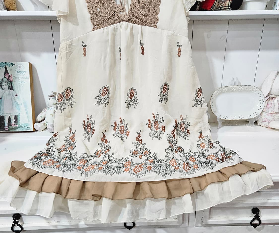 엑시즈팜(axes femme) 크로쉐 레이스 자수 원피스 상품이미지5