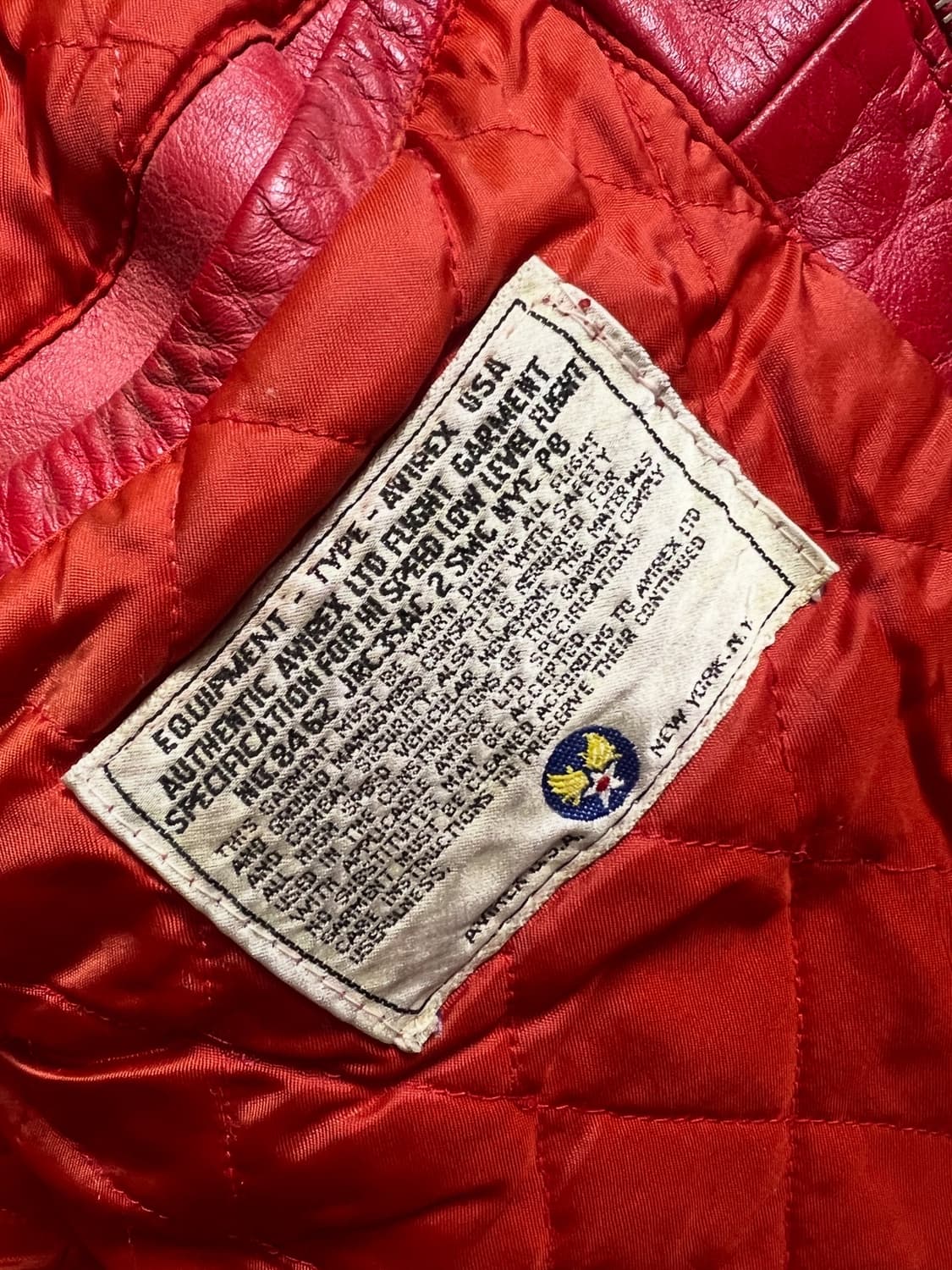 아비렉스 바시티 가죽 자켓 상품이미지6