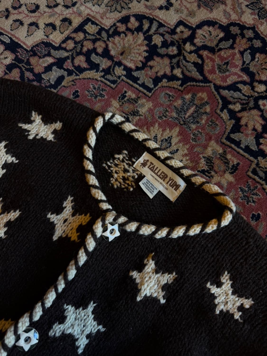 볼리비아 핸드메이드 가디건 66~77 상품이미지3