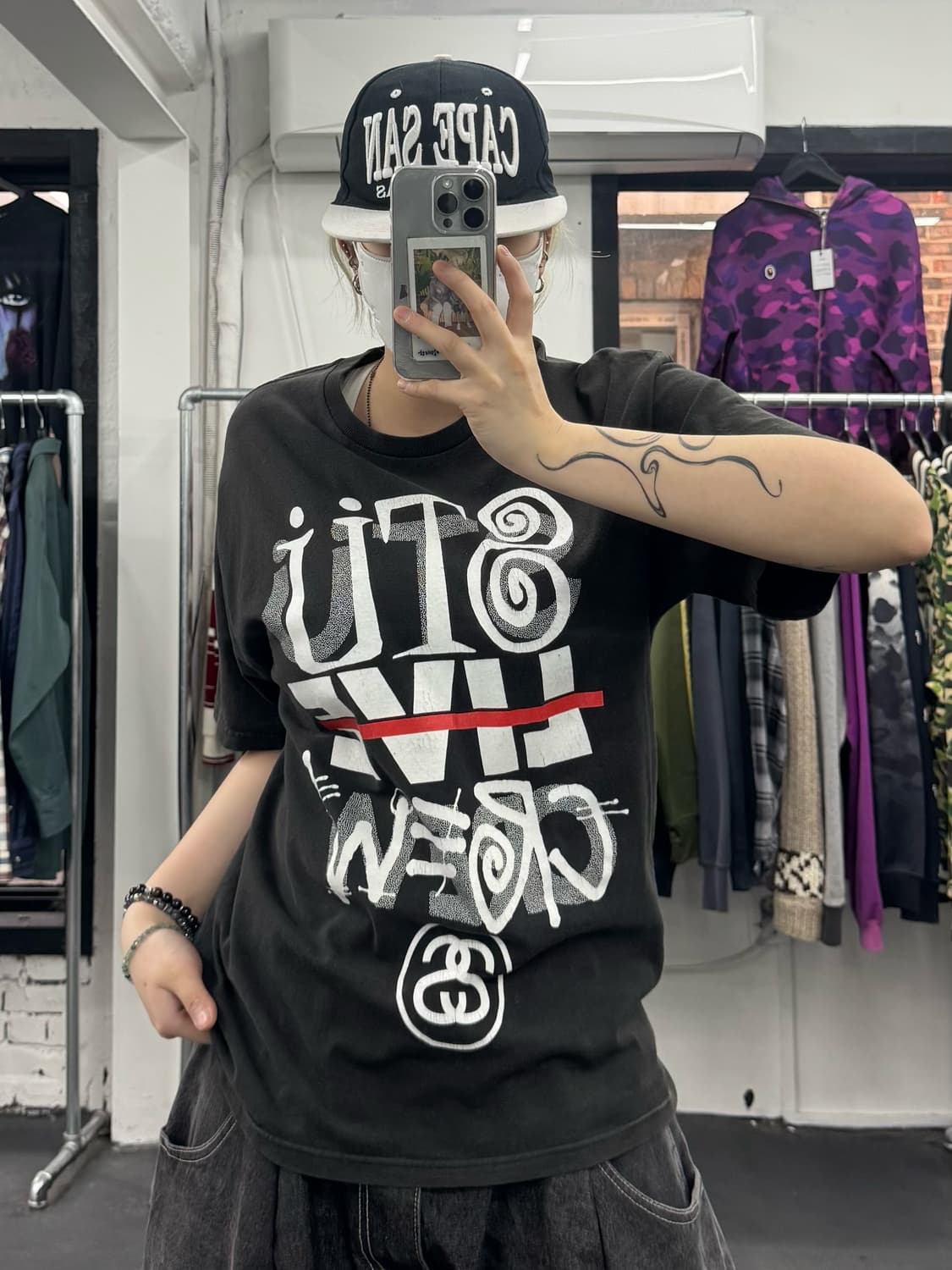 00s 스투시 Live crew 티셔츠 상품이미지2