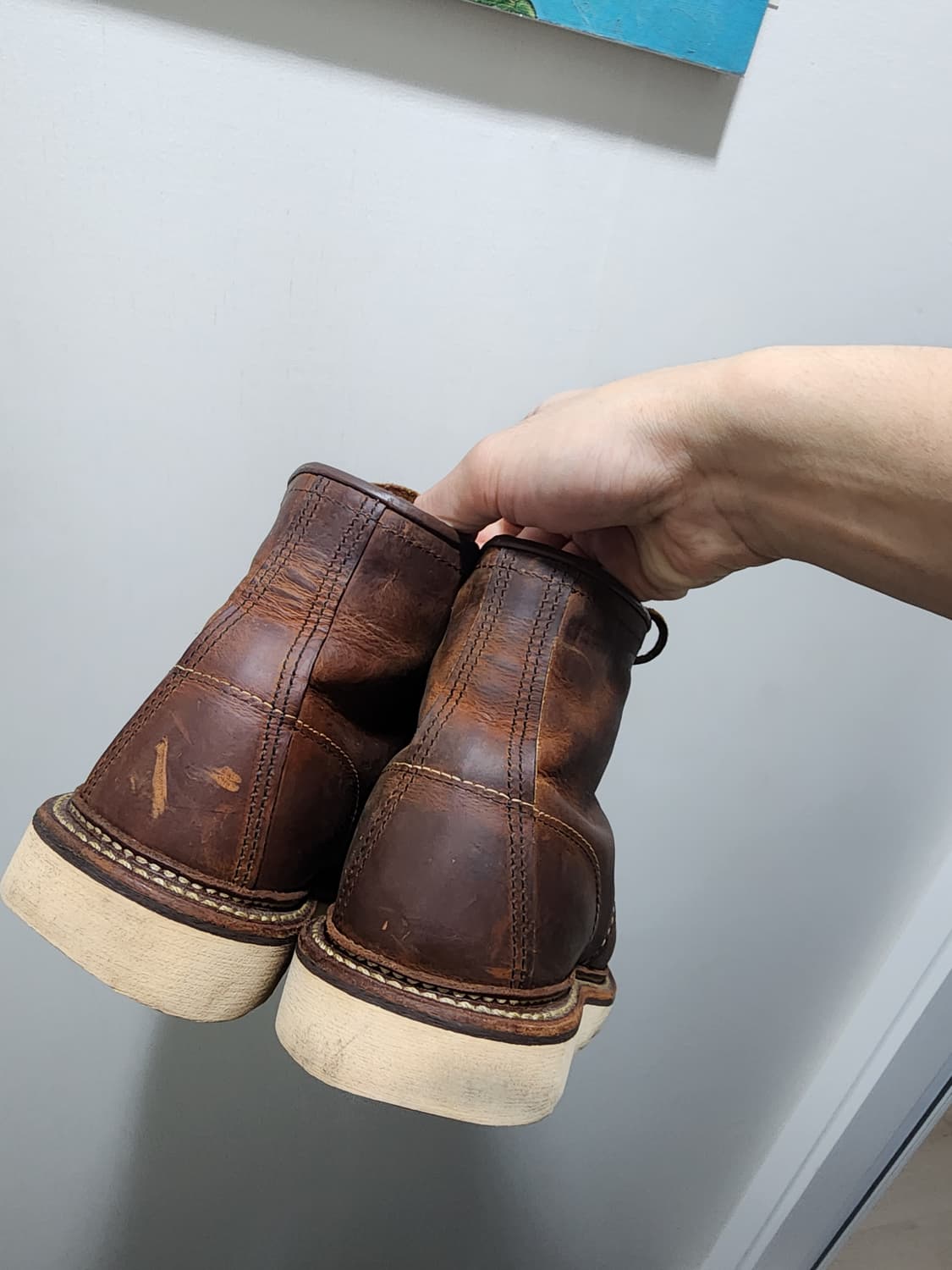 [US9.5D]레드윙 1907 브라운 레더 워커 부츠 eu42.5 상품이미지4