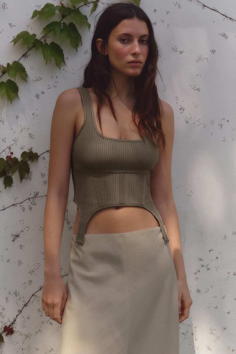 (새상품) ZARA 자라 코르셋 니트탑 상품이미지1