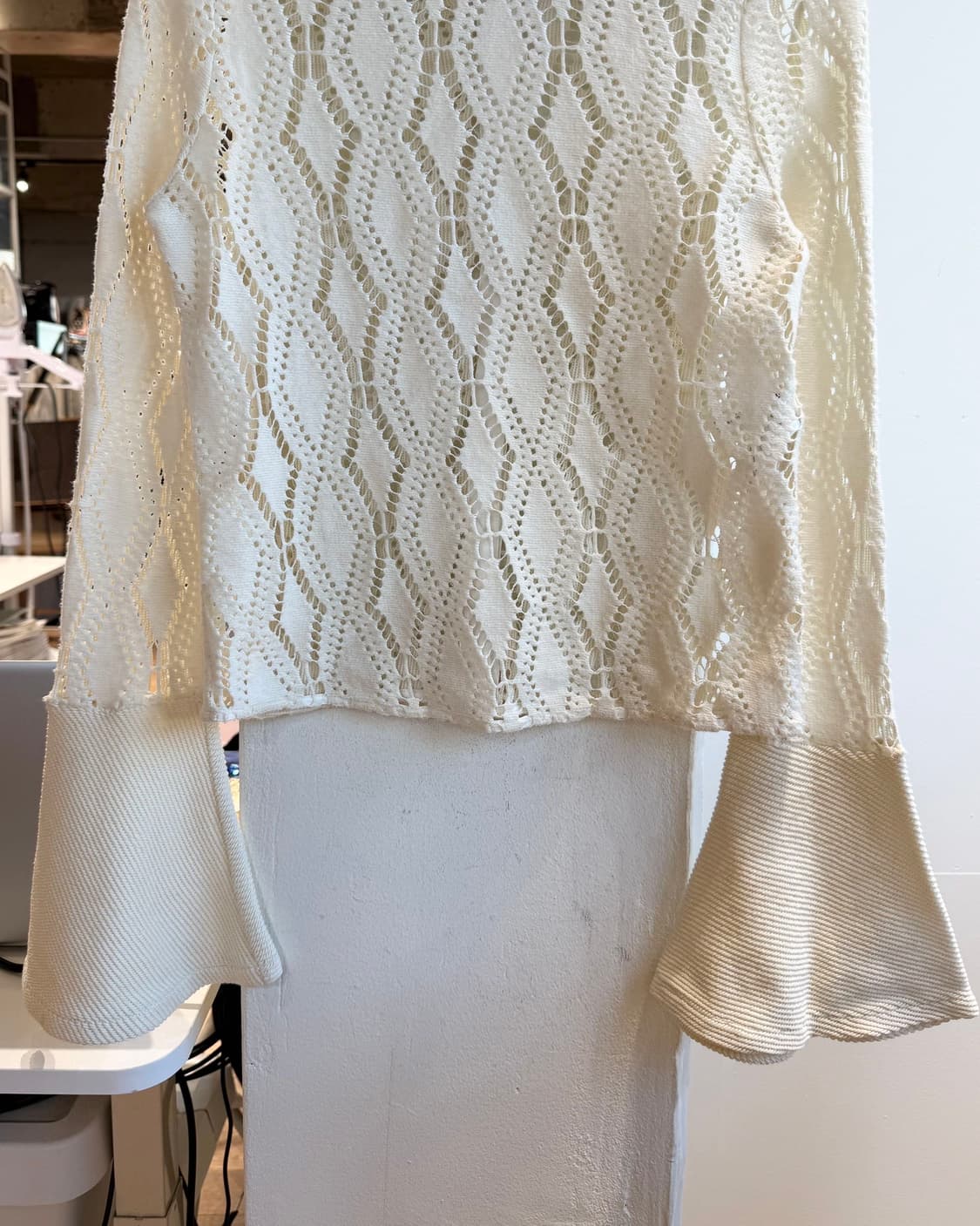 씨 바이 끌로에 아이보리 크로셰 니트  상품이미지6