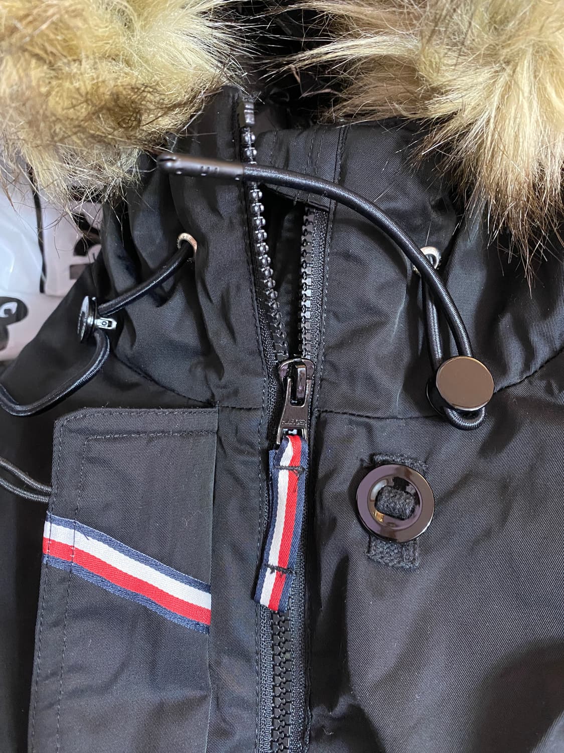 (새상품) 공용 타미힐피거 Tech Parka 블랙 다운 롱파카 상품이미지10