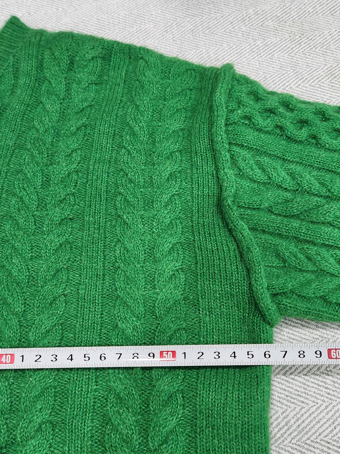 [F] 피그먼트 꽈배기 크롭 니트 여성 프리사이즈 상품이미지7