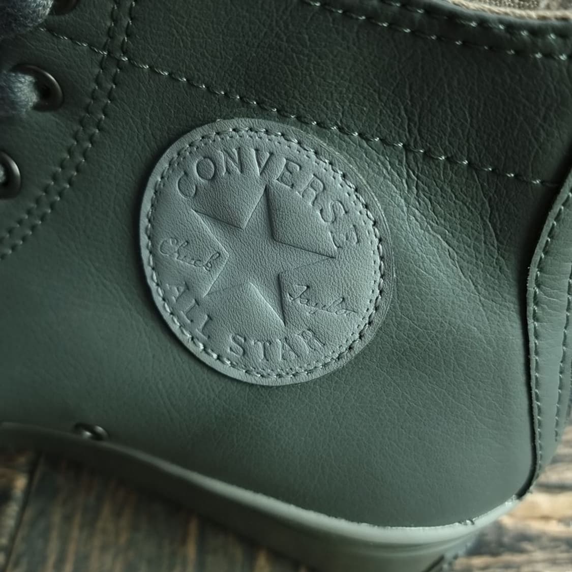 [컨버스] 레더 스터드 웨지힐 하이탑 스니커즈 카키 M19488 상품이미지9