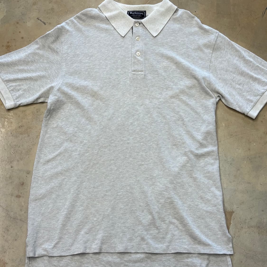 🫶🏻 버버리 MADE IN USA Cotton 카라 반팔티 🫶🏻 상품이미지1