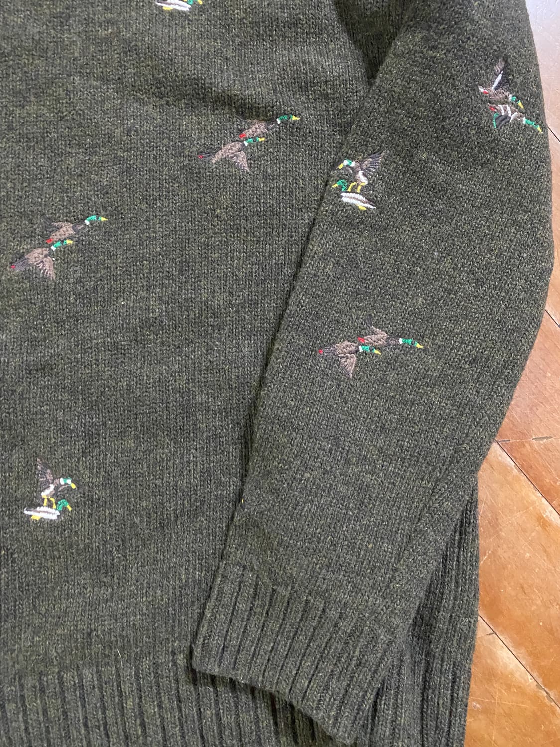 ASPESI 남성 wool 자수 패턴 니트 국내 100 상품이미지4