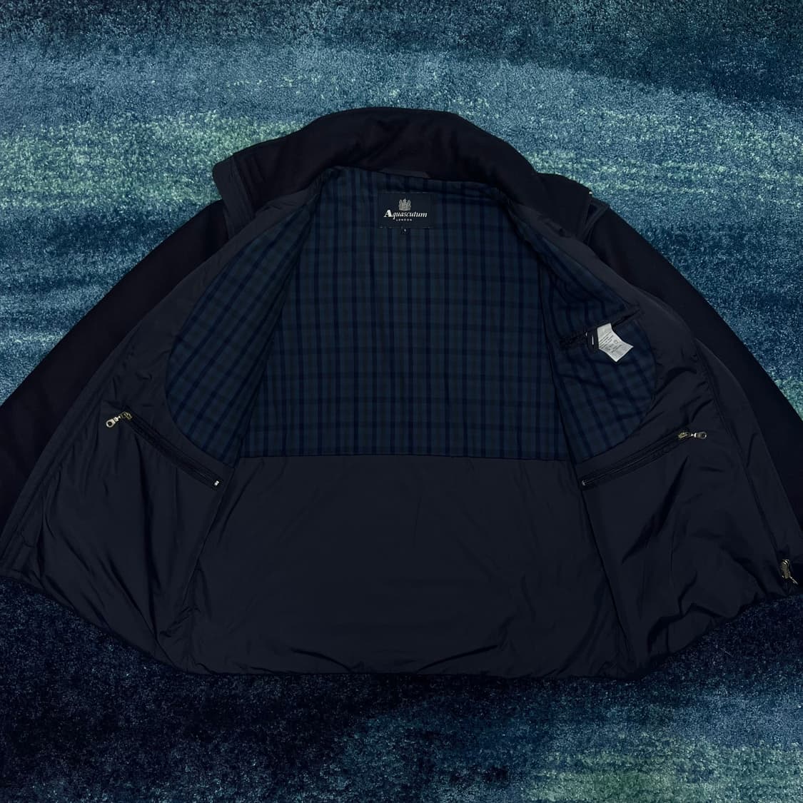 아쿠아 스큐텀 체크 라이닝 숏 자켓 MADE IN PORTUGAL 상품이미지4