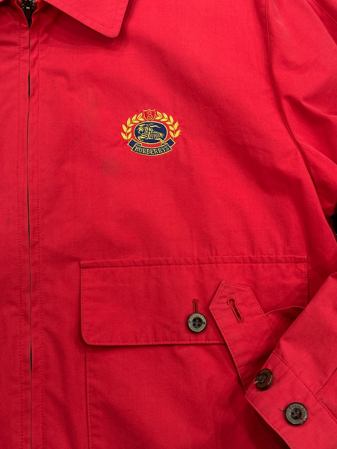 버버리 90s 크레스트 로고 블루종 자켓 상품이미지3