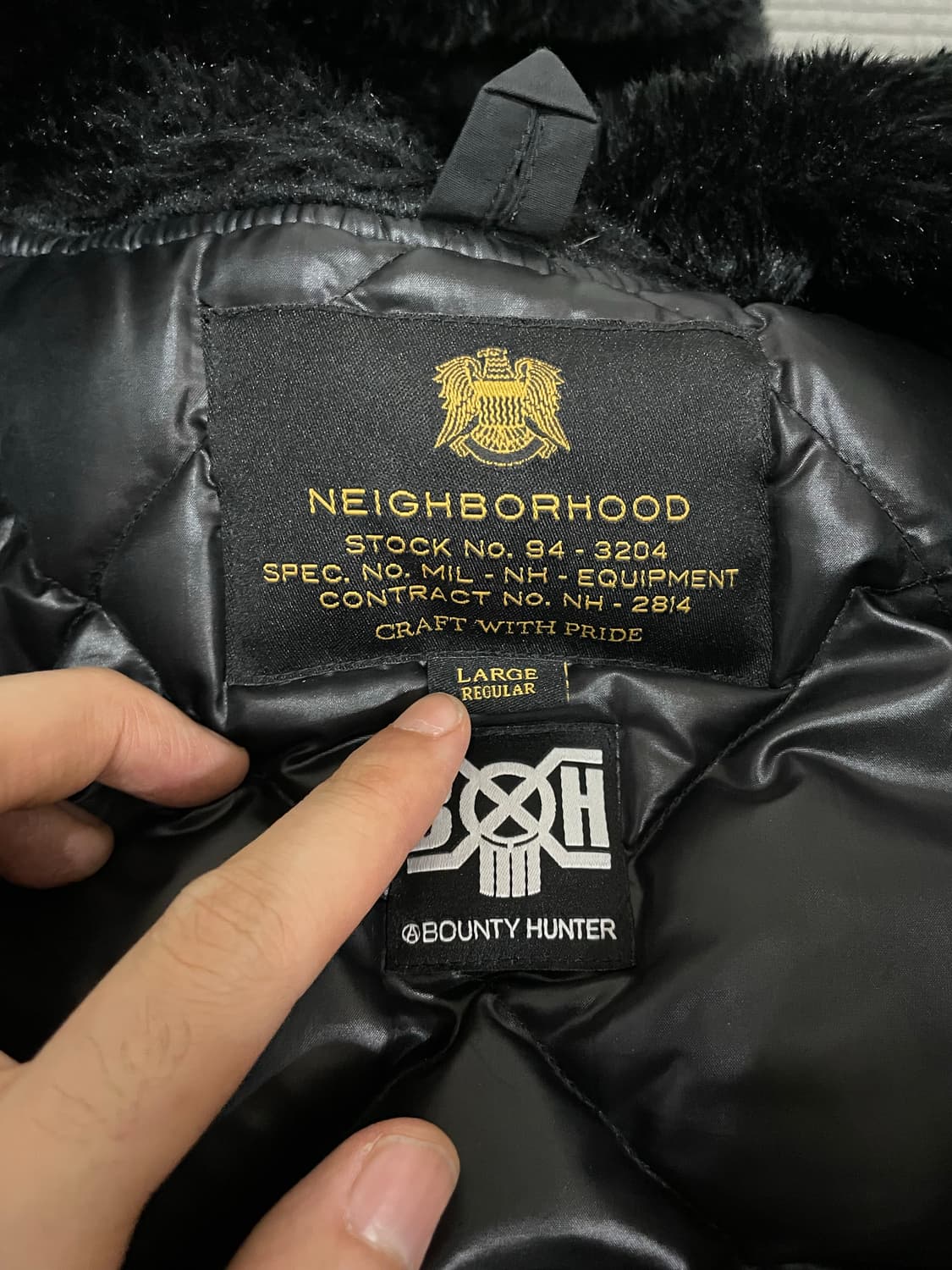 [L] 15FW 네이버후드x바운티헌터 B-9 파카 상품이미지6