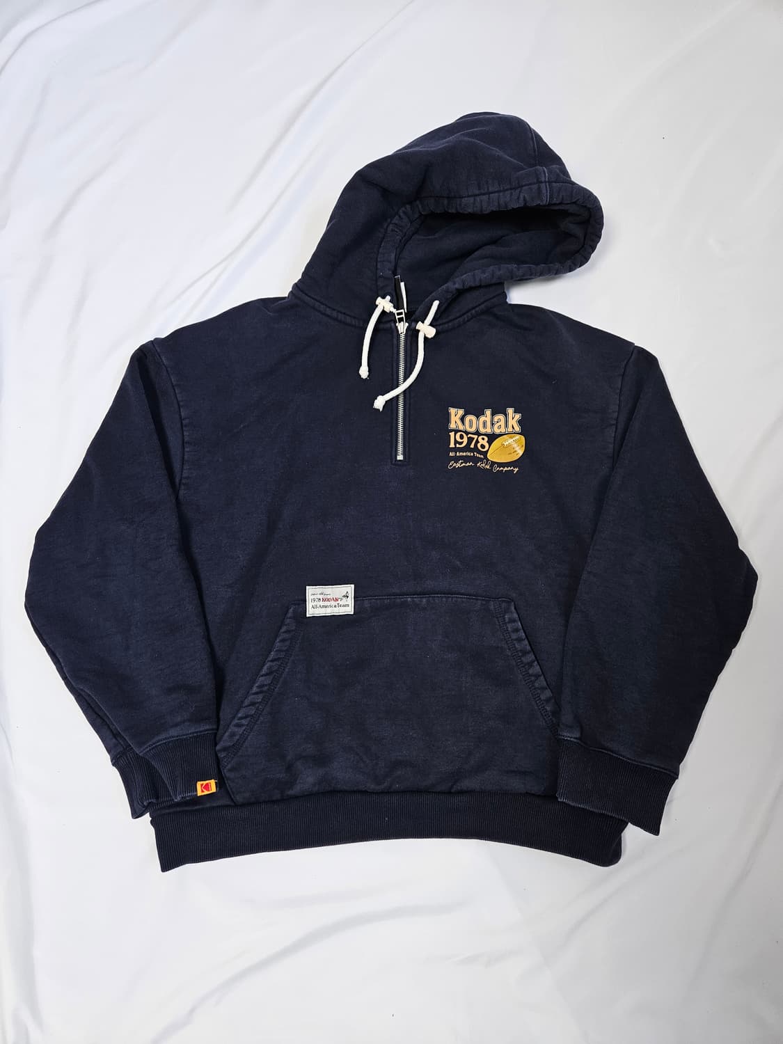 코닥 어패럴 컬러트랙 고중량 후드티 하프집업 후디 스트링 L 남여공용 상품이미지1