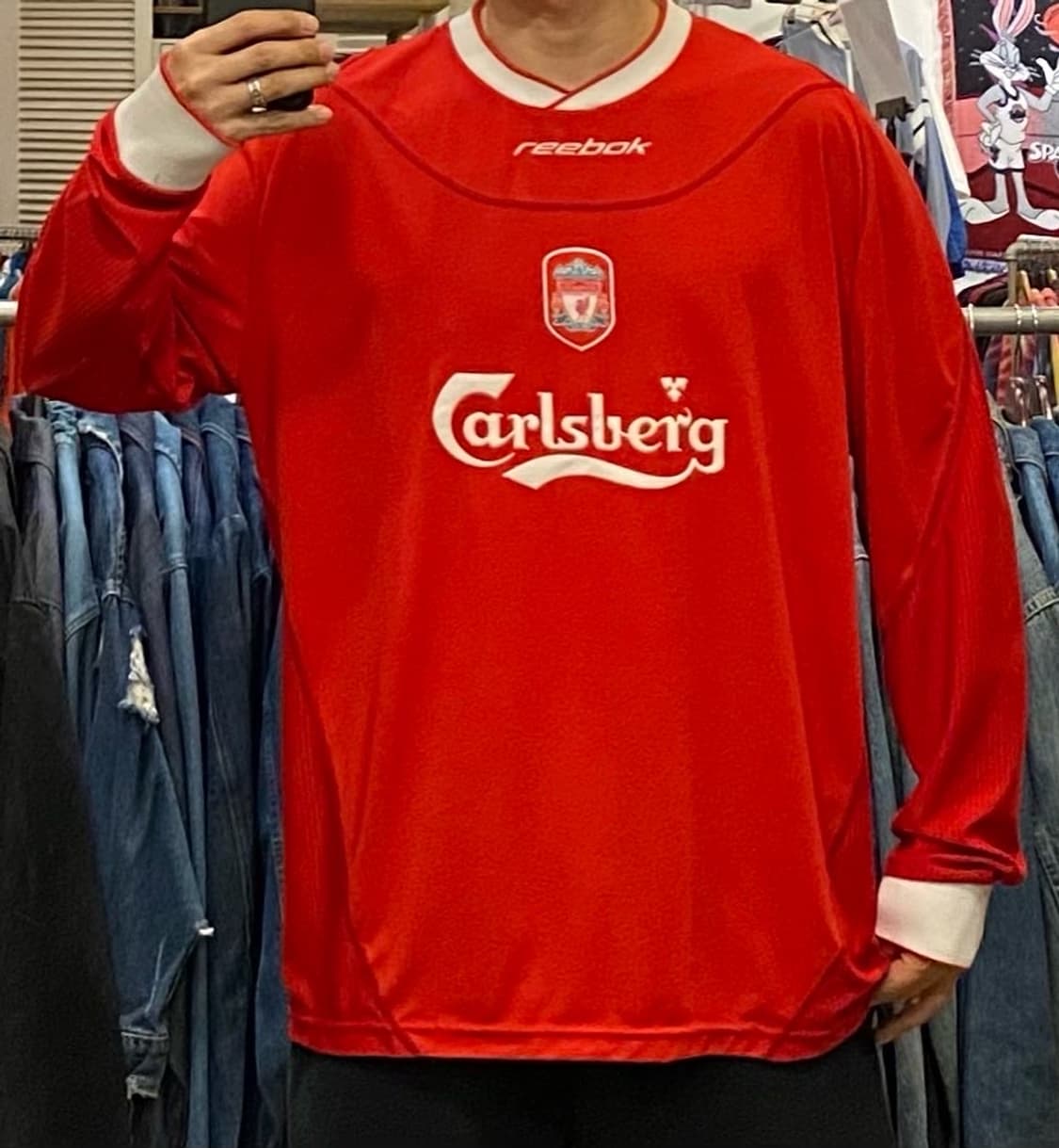 새상품급 재입고 2003년 리복 리버풀 홈 제라드 긴팔 상품이미지4