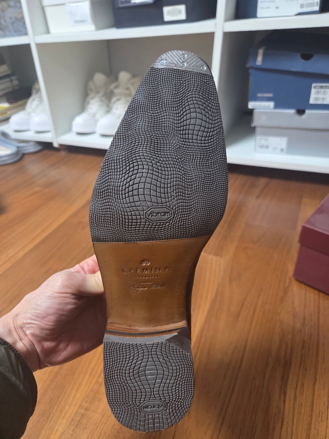 Carmina 스웨이드 로퍼 MARRON 상품이미지4