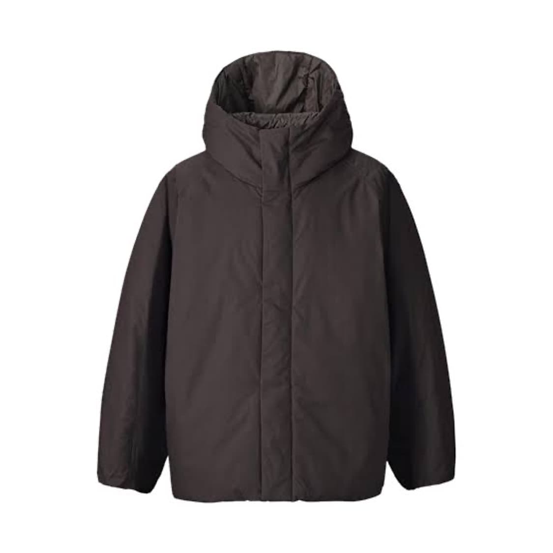 유니클로 U 퍼프테크 볼륨파카 다크브라운 XL 상품이미지1