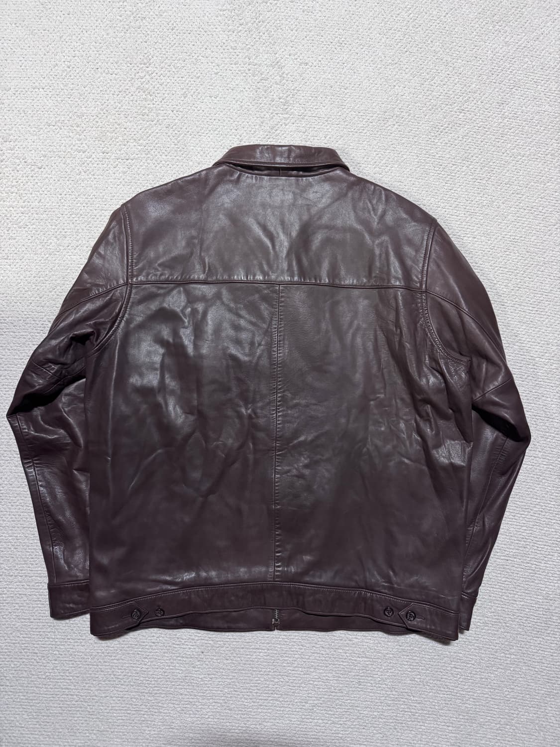 폴로 랄프로렌 양가죽 브라운 레더 자켓 L 상품이미지6