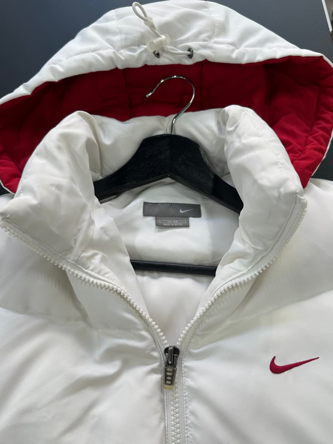 나이키 뉴챔프 스우시 패딩 화이트 상품이미지7