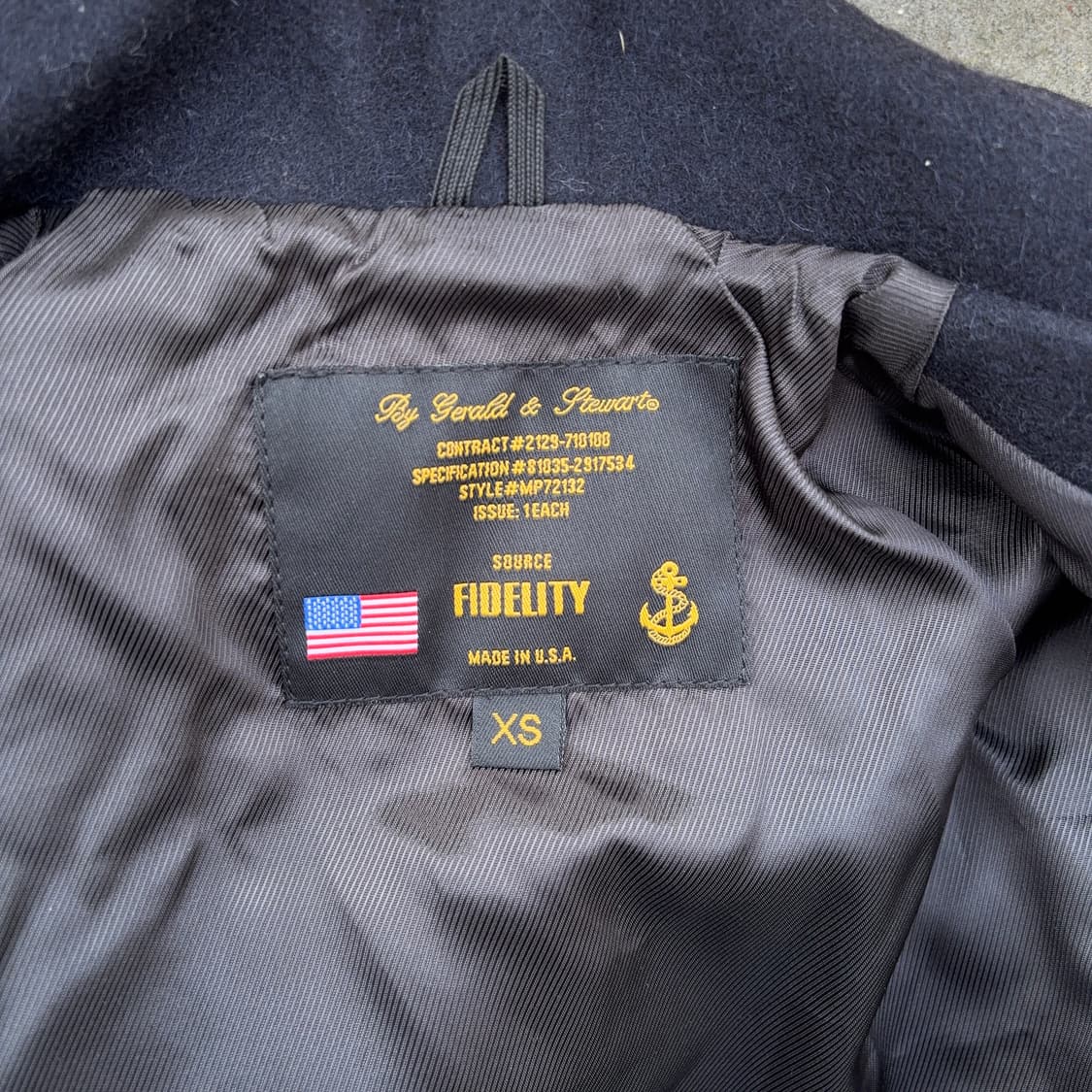 미 해군 피코트 - Fidelity 상품이미지9