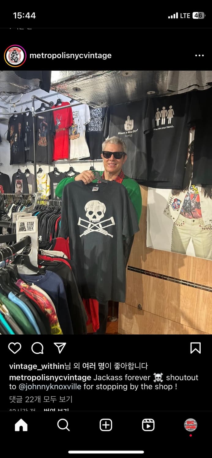 00s Jack Ass Promo Skull T-shirt 상품이미지3