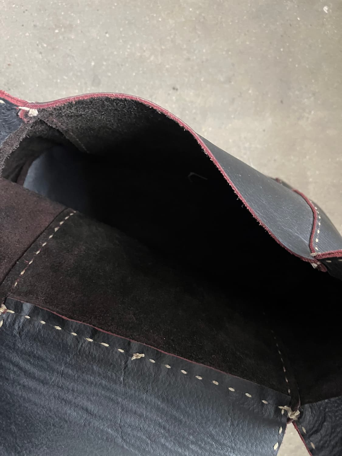 Vintage 리얼레더 빅숄더백 상품이미지10