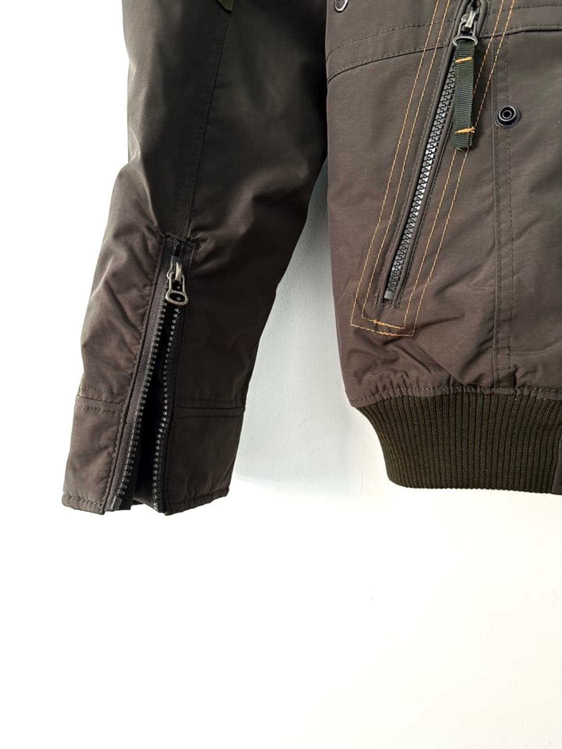 MA -1 flight high neck jacket / khaki 상품이미지2