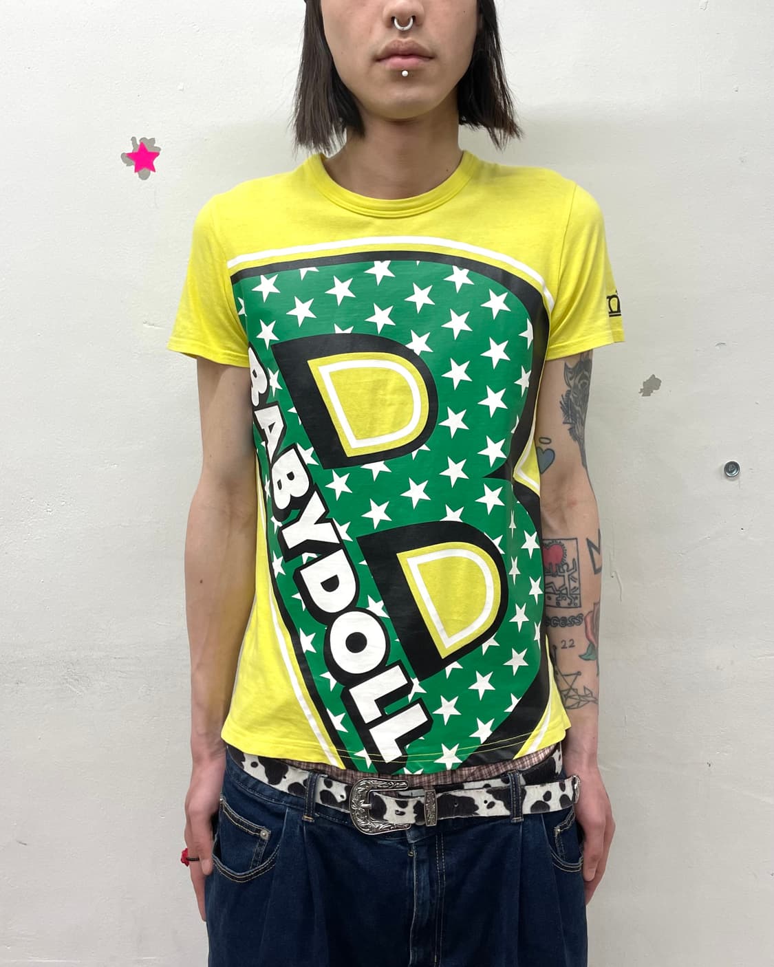 Retro Baby Doll B Star T-shirt  상품이미지1