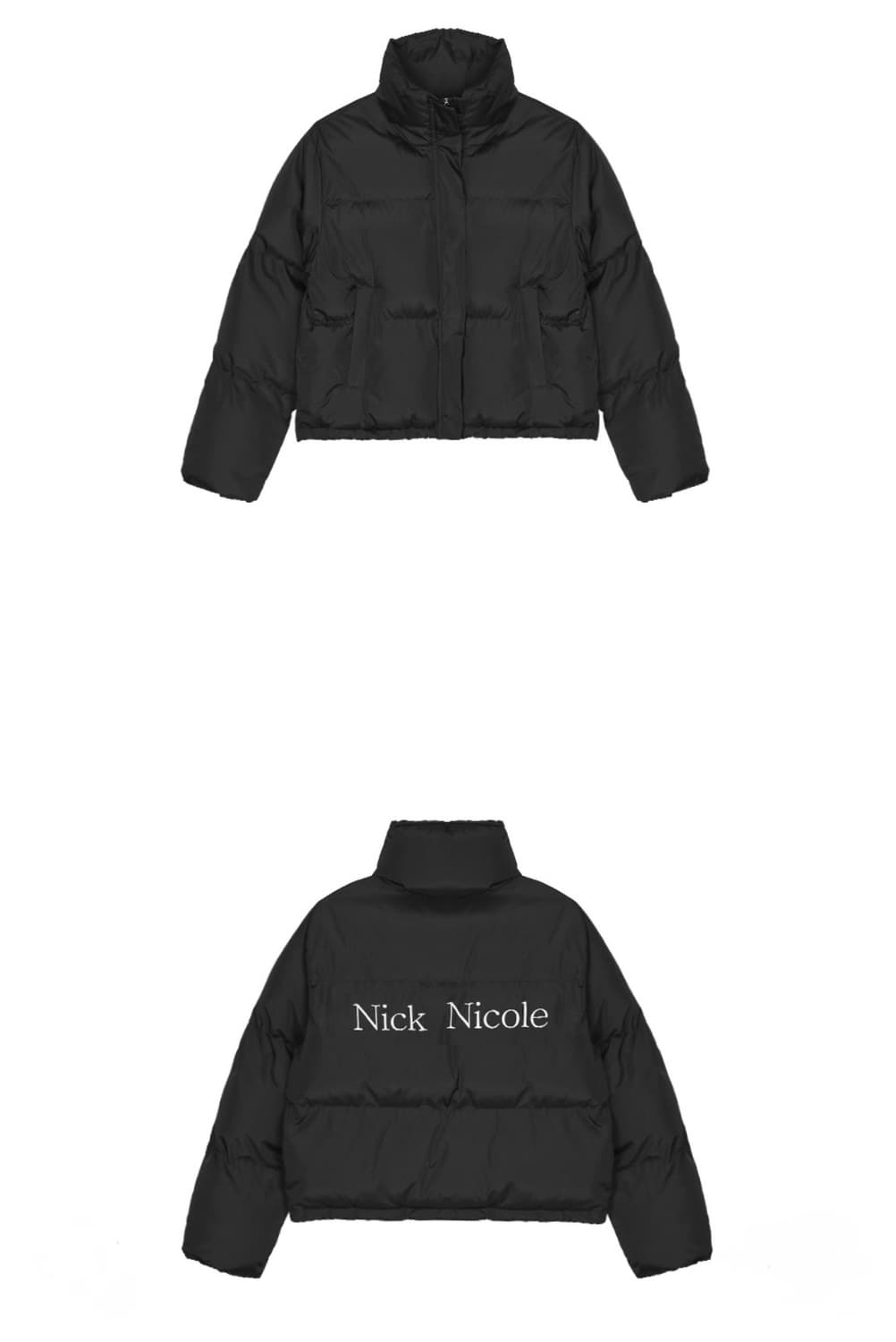 닉앤니콜 Volume puffer short padding (black) 상품이미지4