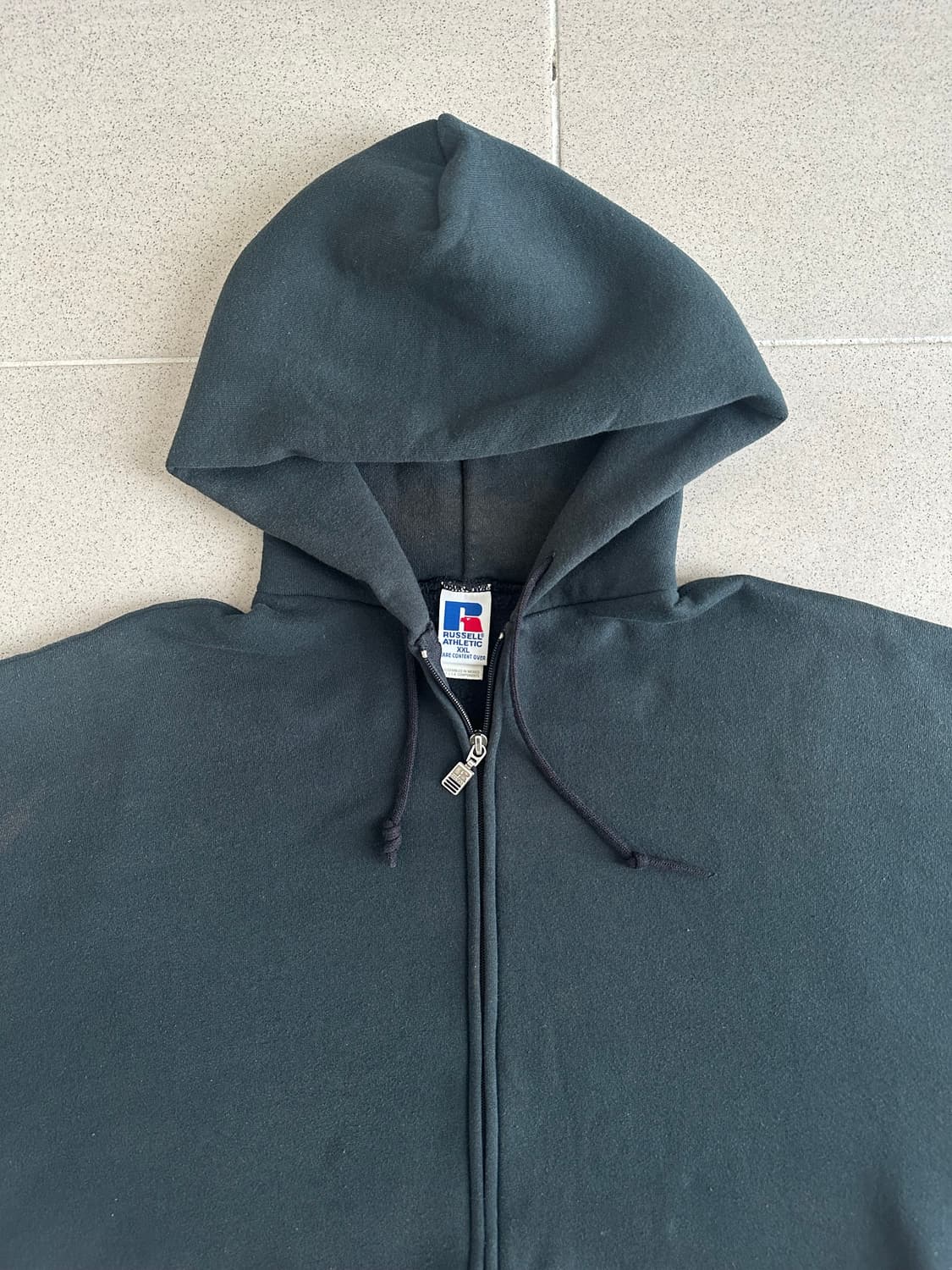 90s 빈티지 러셀 후드집업 블랙 XXL 상품이미지3