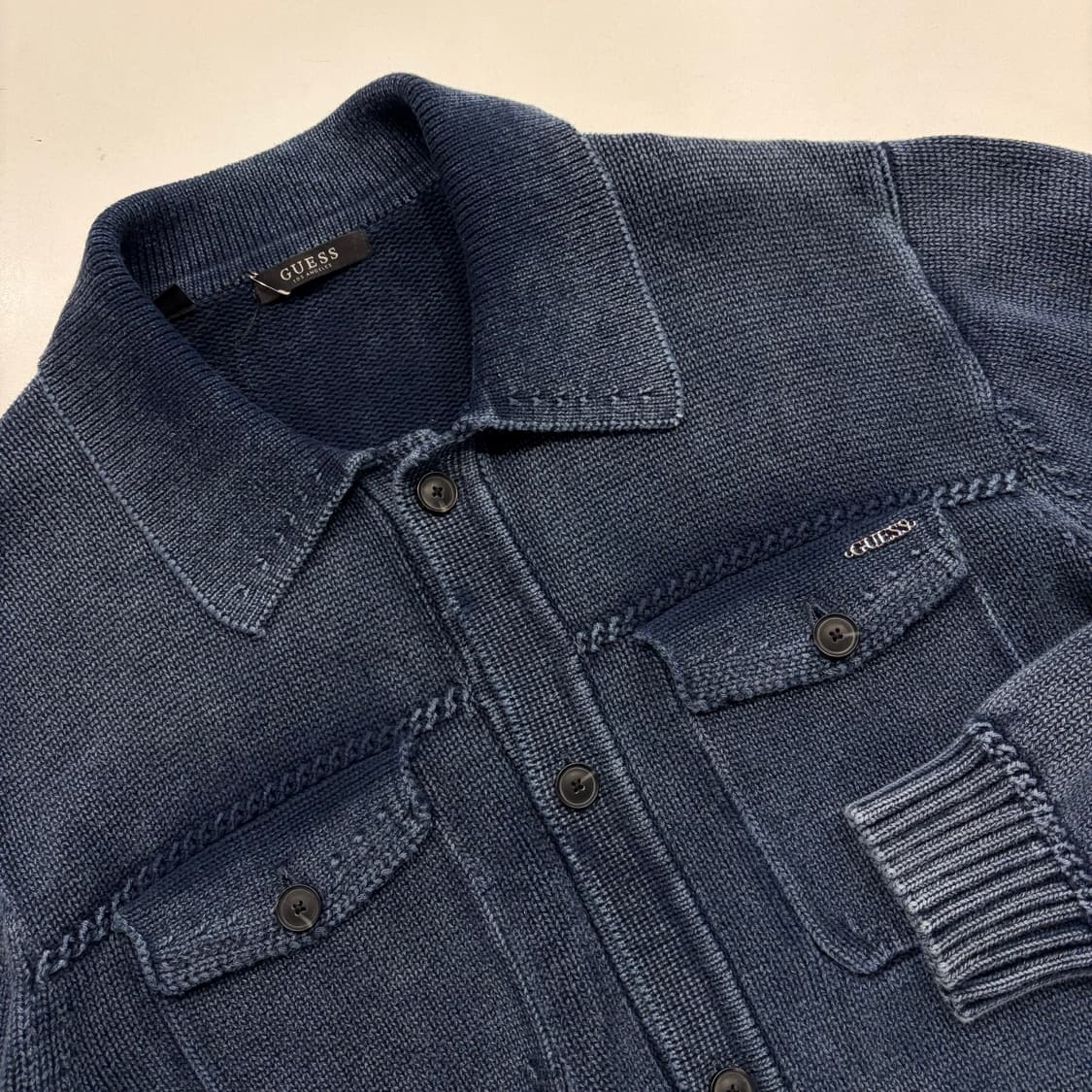 [M] 24s 게스 워싱 니트 가디건 자켓 C242 상품이미지3