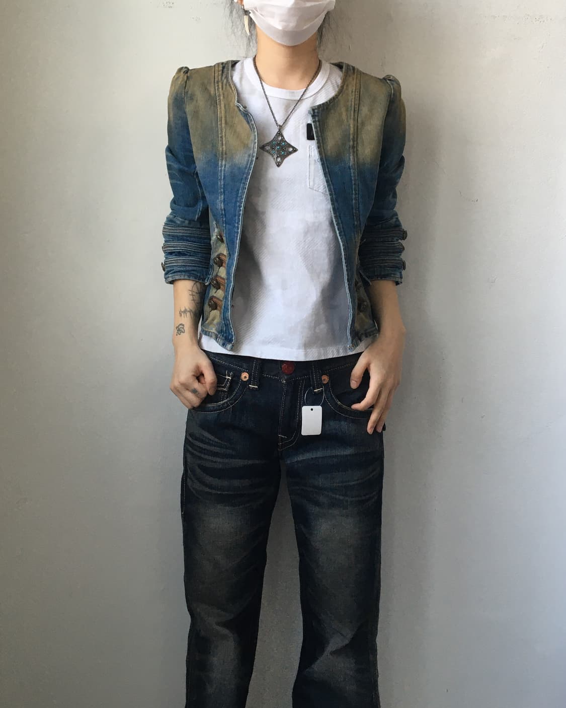 Double button denim jacket 상품이미지6