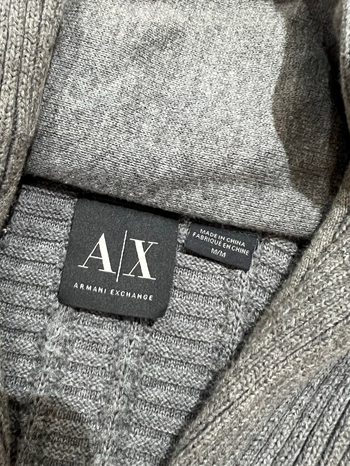 Armani exchange(아르마니 익스체인지) 숄카라 니트 집업 상품이미지6