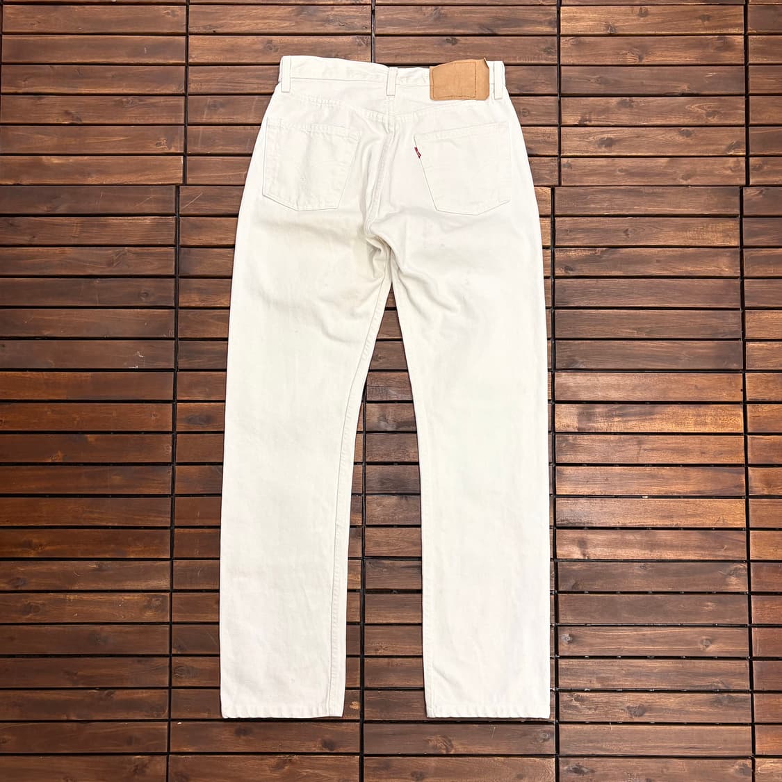 (29) 90s 리바이스 501 화이트 데님 팬츠 made in USA 상품이미지3