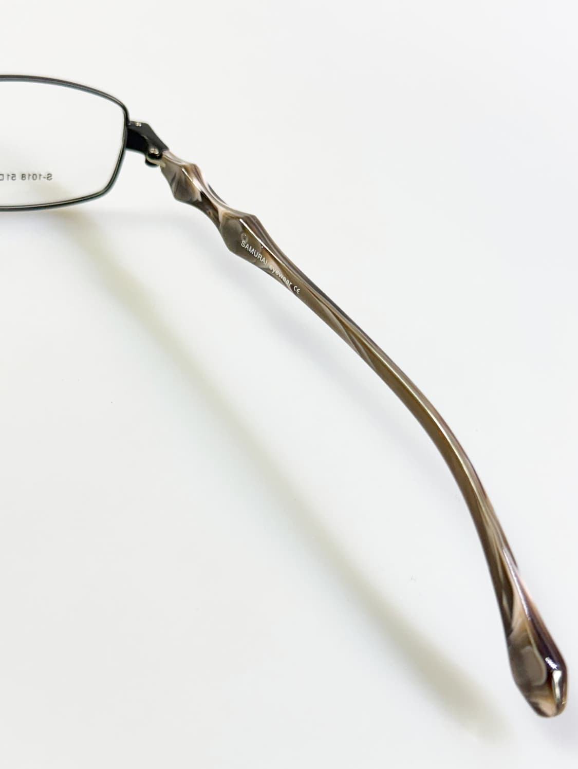 SAMURAI EYEWEAR 블랙 슬림 스퀘어 메탈 빈티지 안경 상품이미지6