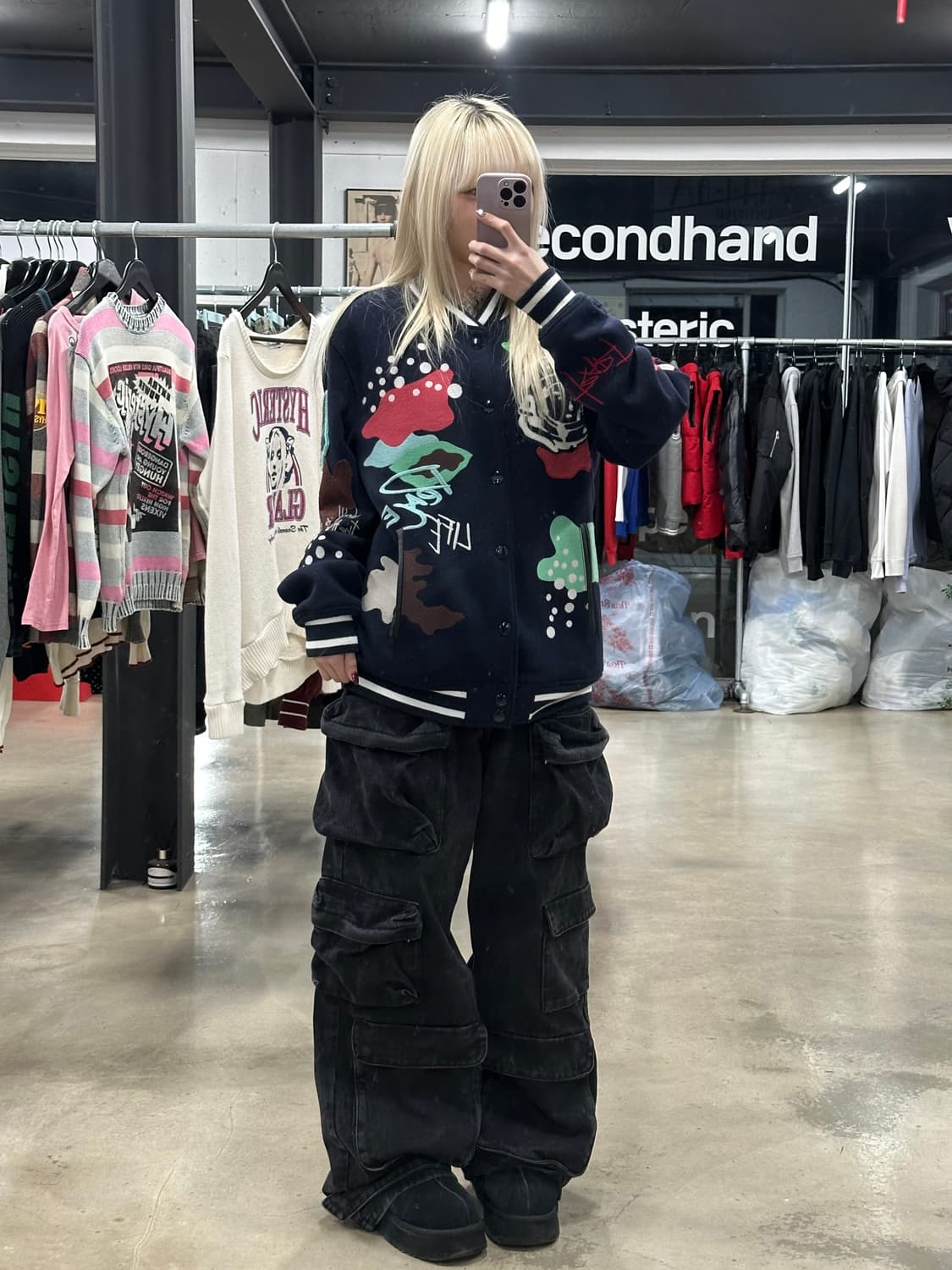 빌리어네어 보이즈 클럽 BB 마스 자켓 네이비 상품이미지3