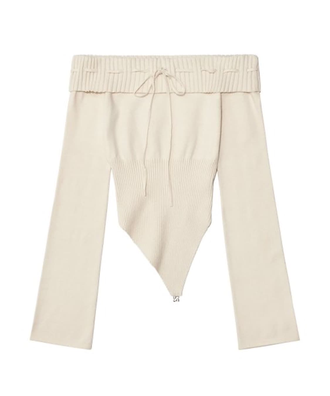 글로니 베라스윙 롱슬리브리스 니트 탑 오프숄더 상품이미지1