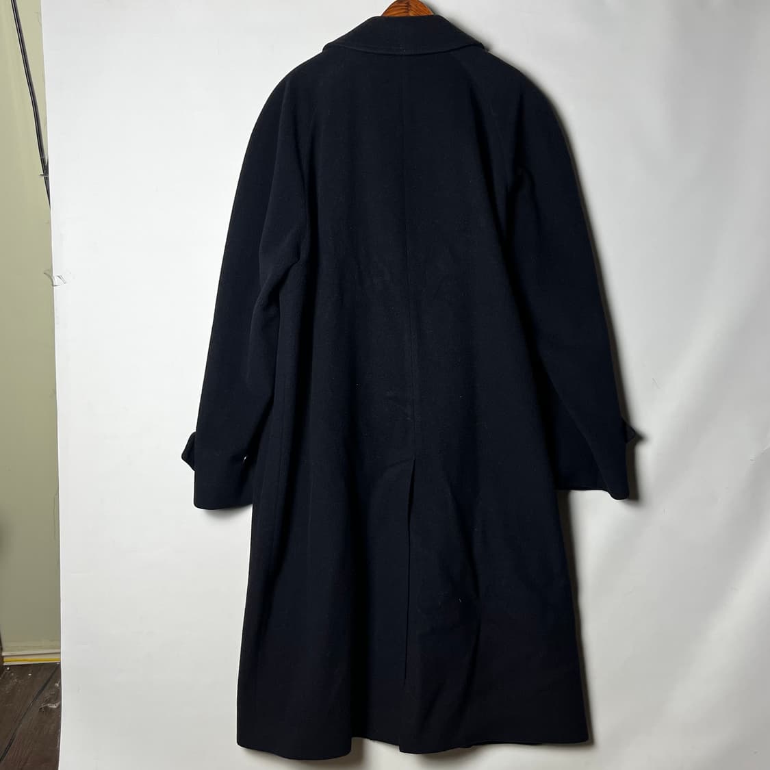 [Burberry] 90's 버버리 울 캐시미어 네이비 맥코트 상품이미지2