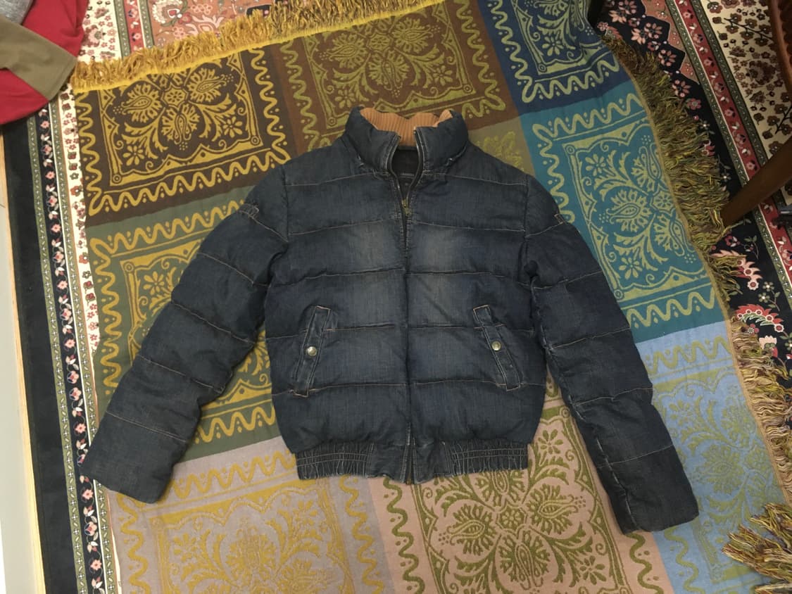 vintage pinterest denim padding 상품이미지1