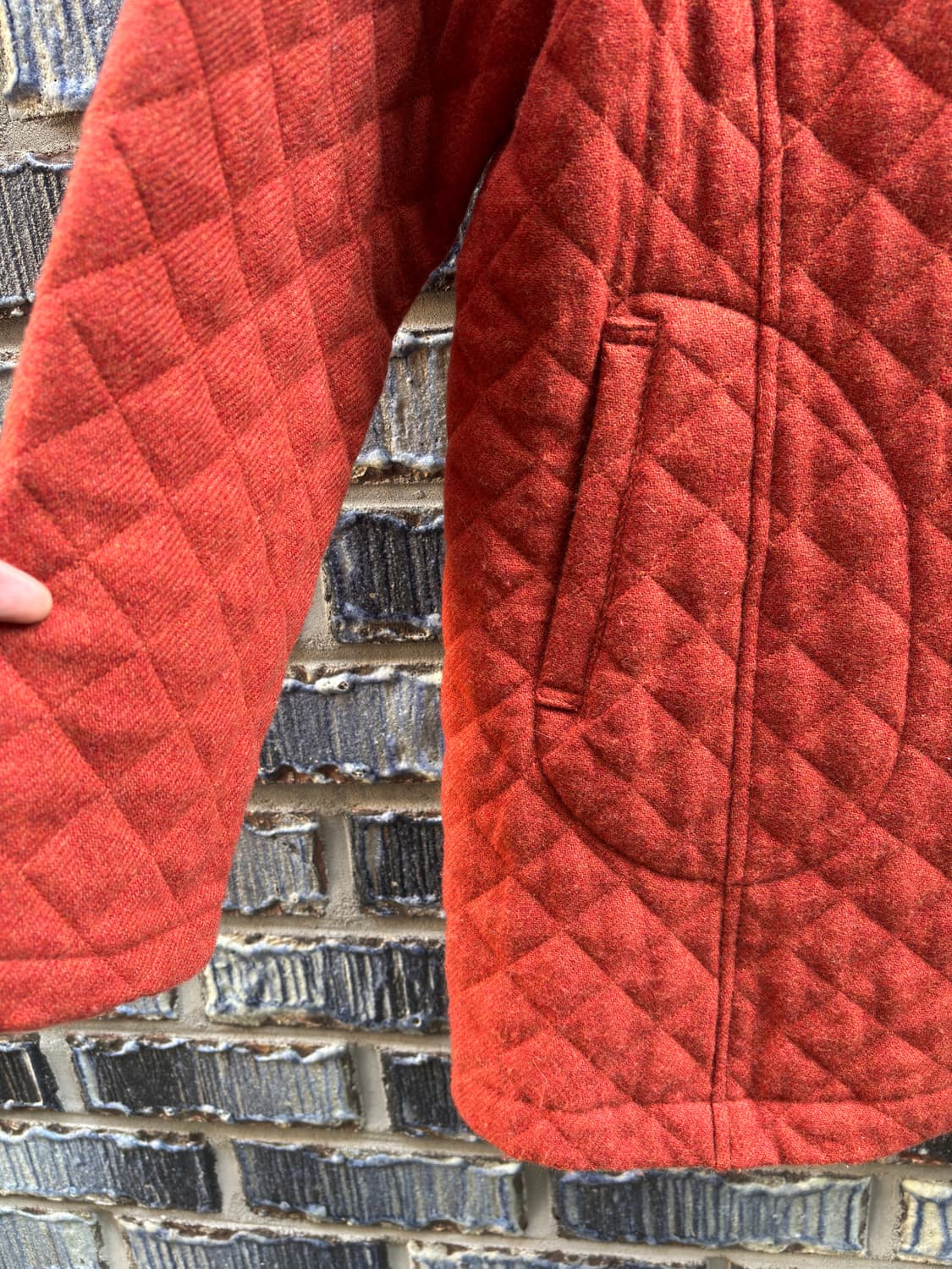 00s 에디바우어 퀼팅 코트 상품이미지4