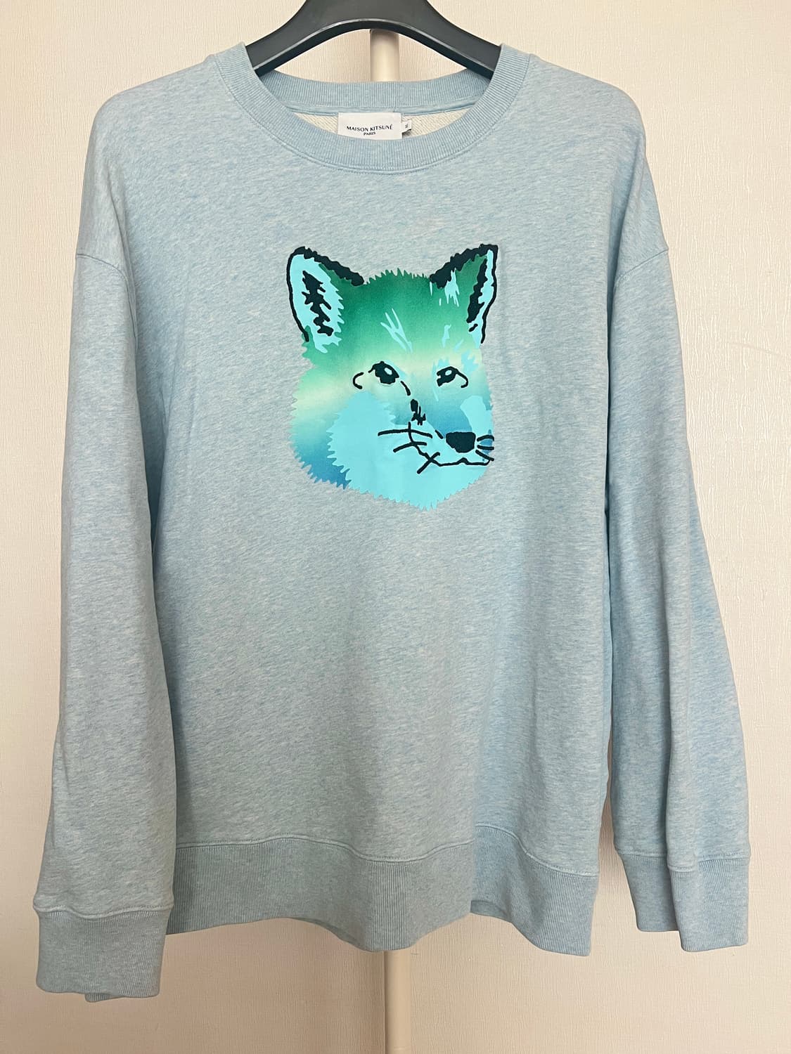 메종 키츠네 그라데이션 빅 폭스 헤드 스웨트셔츠 XL 상품이미지1