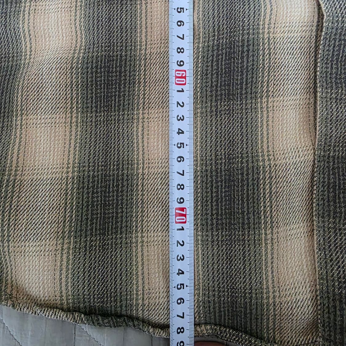 [L] 00s 세인트 존스 베이 빈티지 플란넬 체크 셔츠 베이지/블랙 상품이미지8