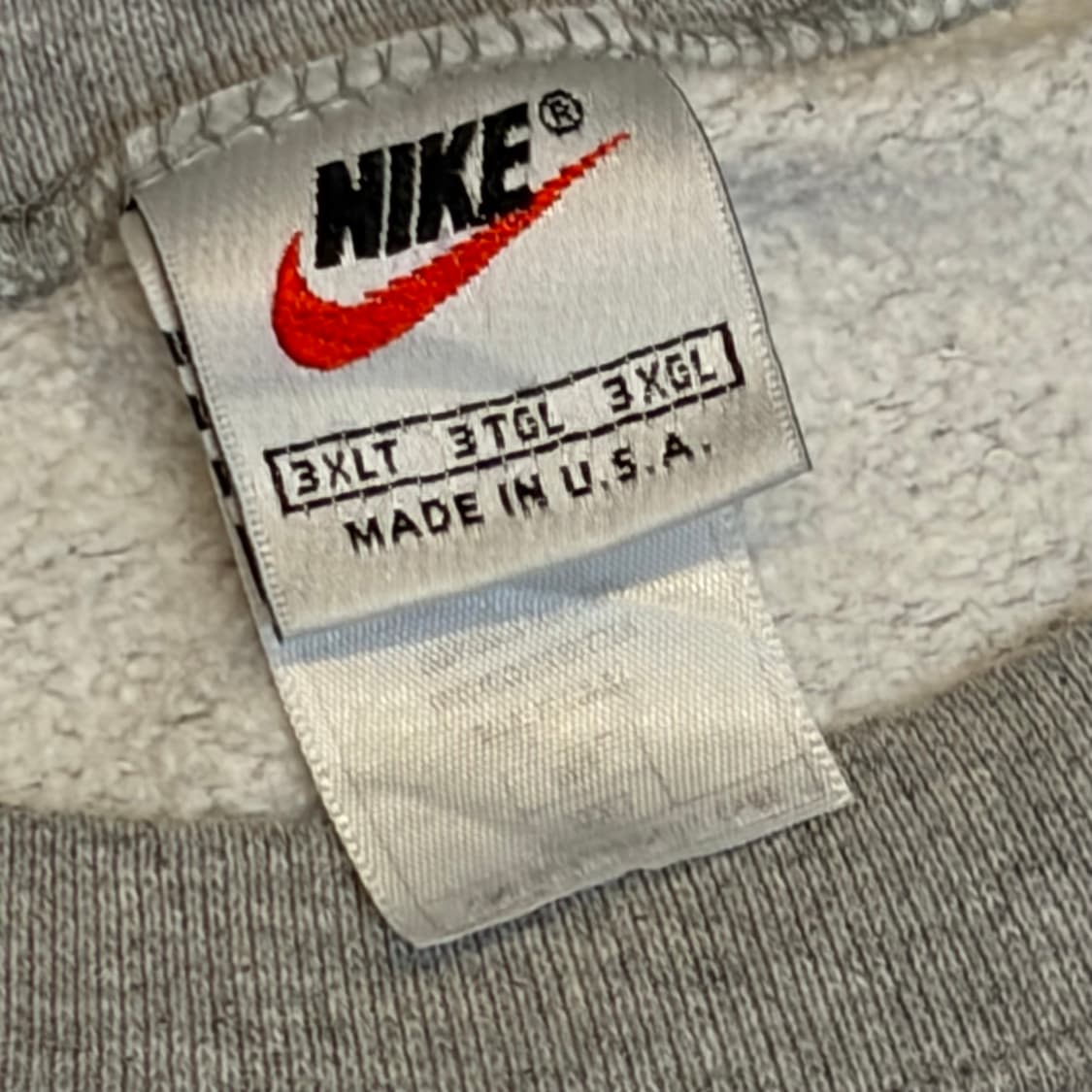 90s Made in USA 미국 빈티지 나이키 스우시 반팔 맨투맨  상품이미지4