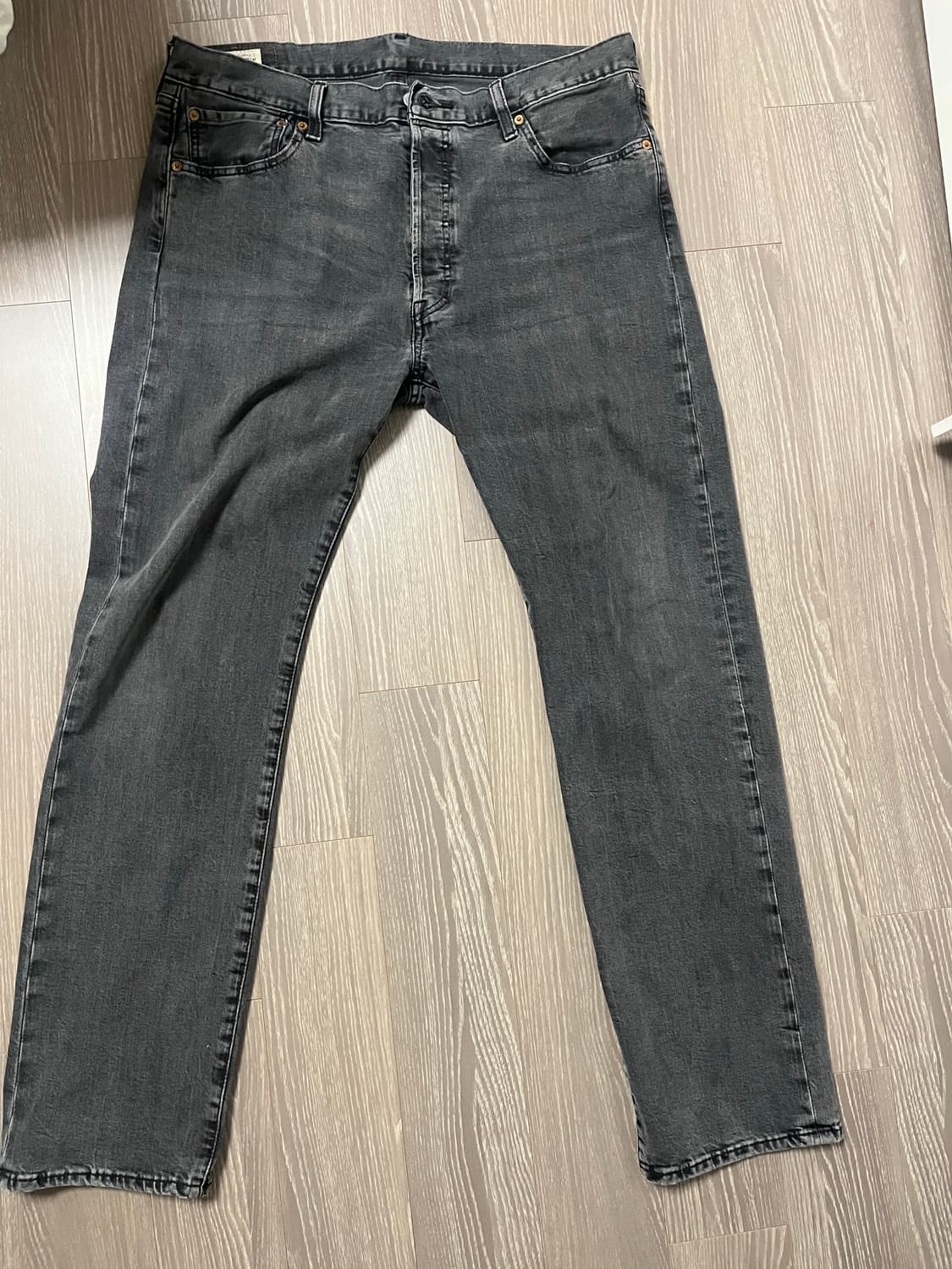 리바이스 501 흑청 데님 빅E W36 L32 상품이미지1