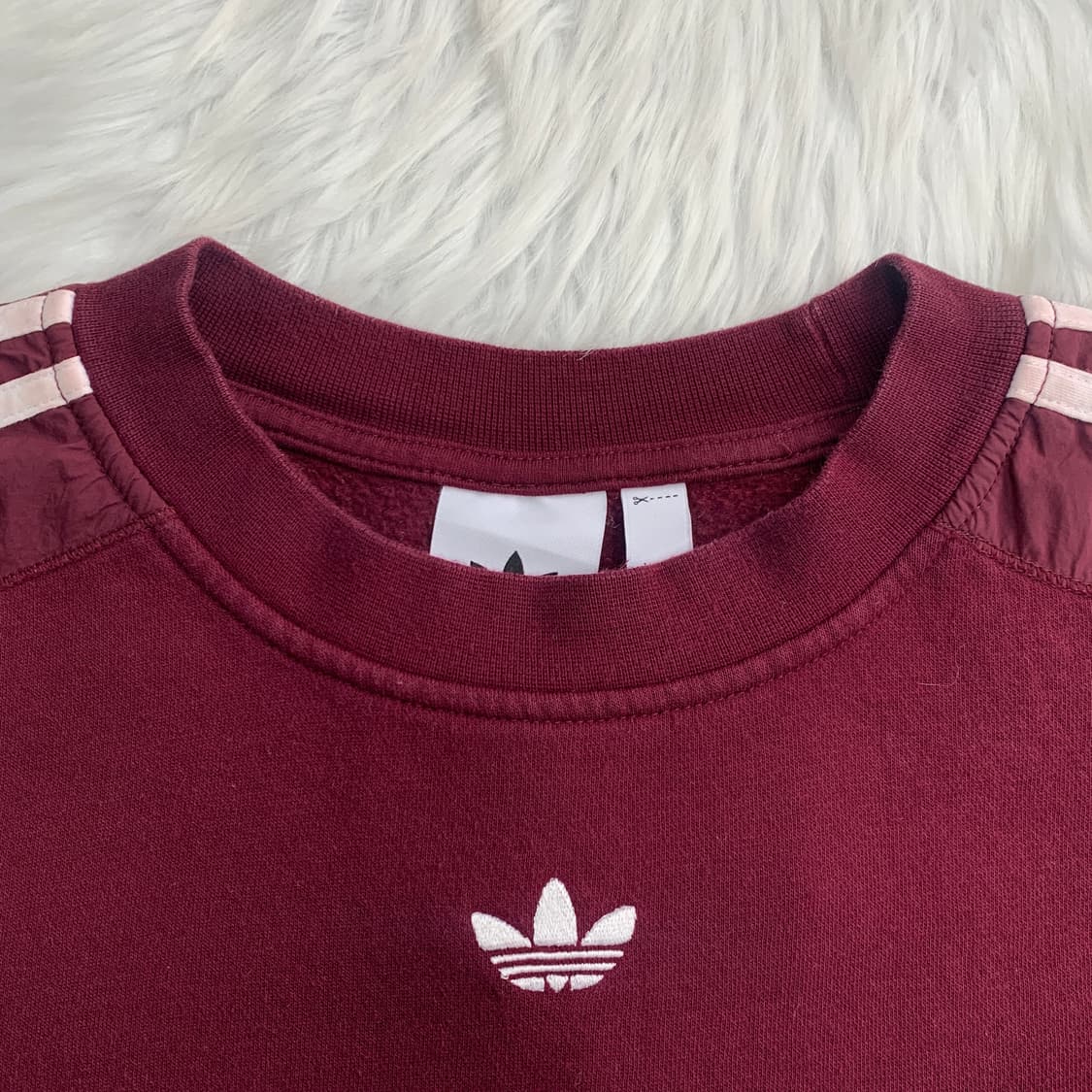 아디다스 빈티지 트레포일 로고 삼선 기모 맨투맨 1883 상품이미지3