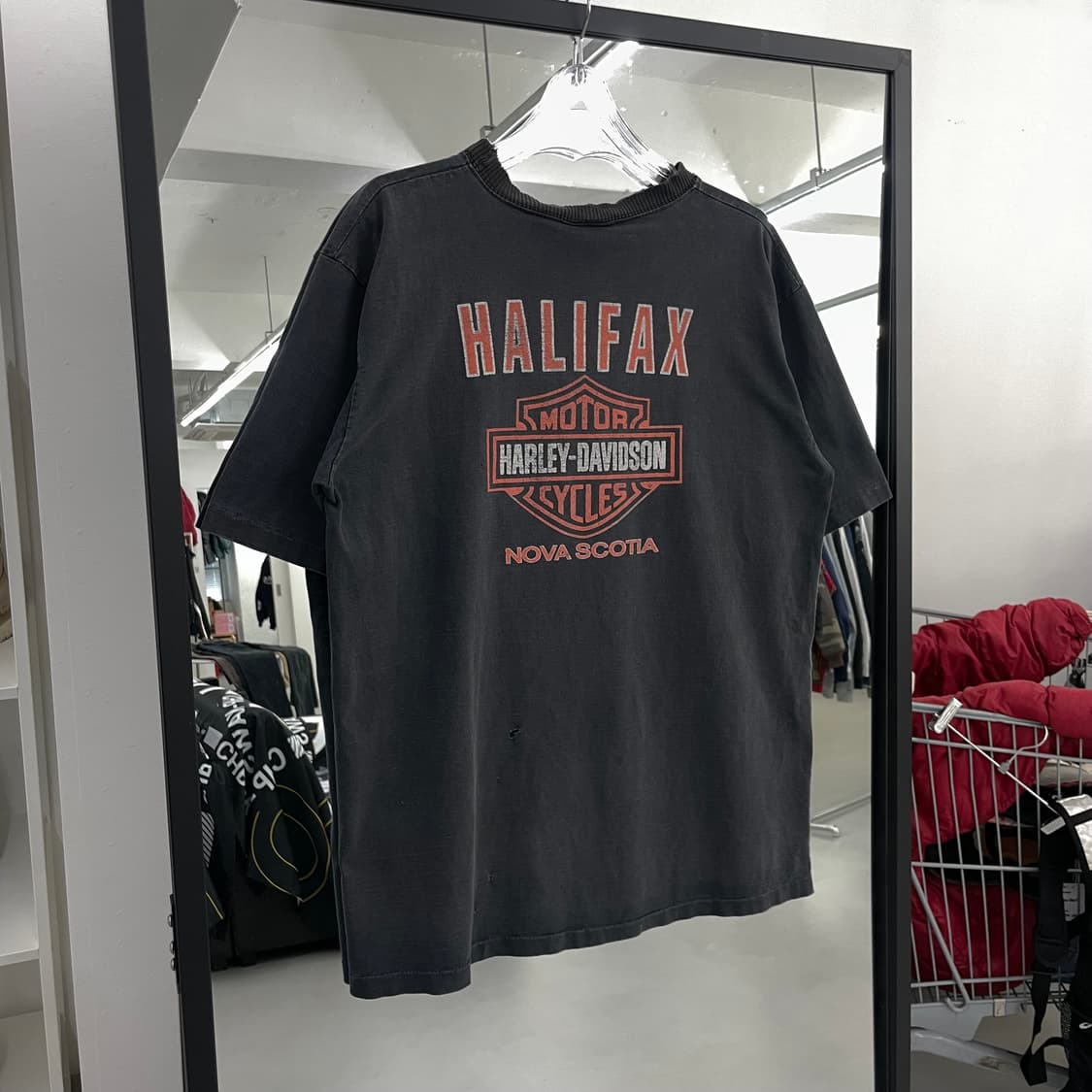 할리데이비슨 00s 하드페이딩 싱글스티치 이글 바이크 빈티지 반팔 티셔츠 상품이미지5