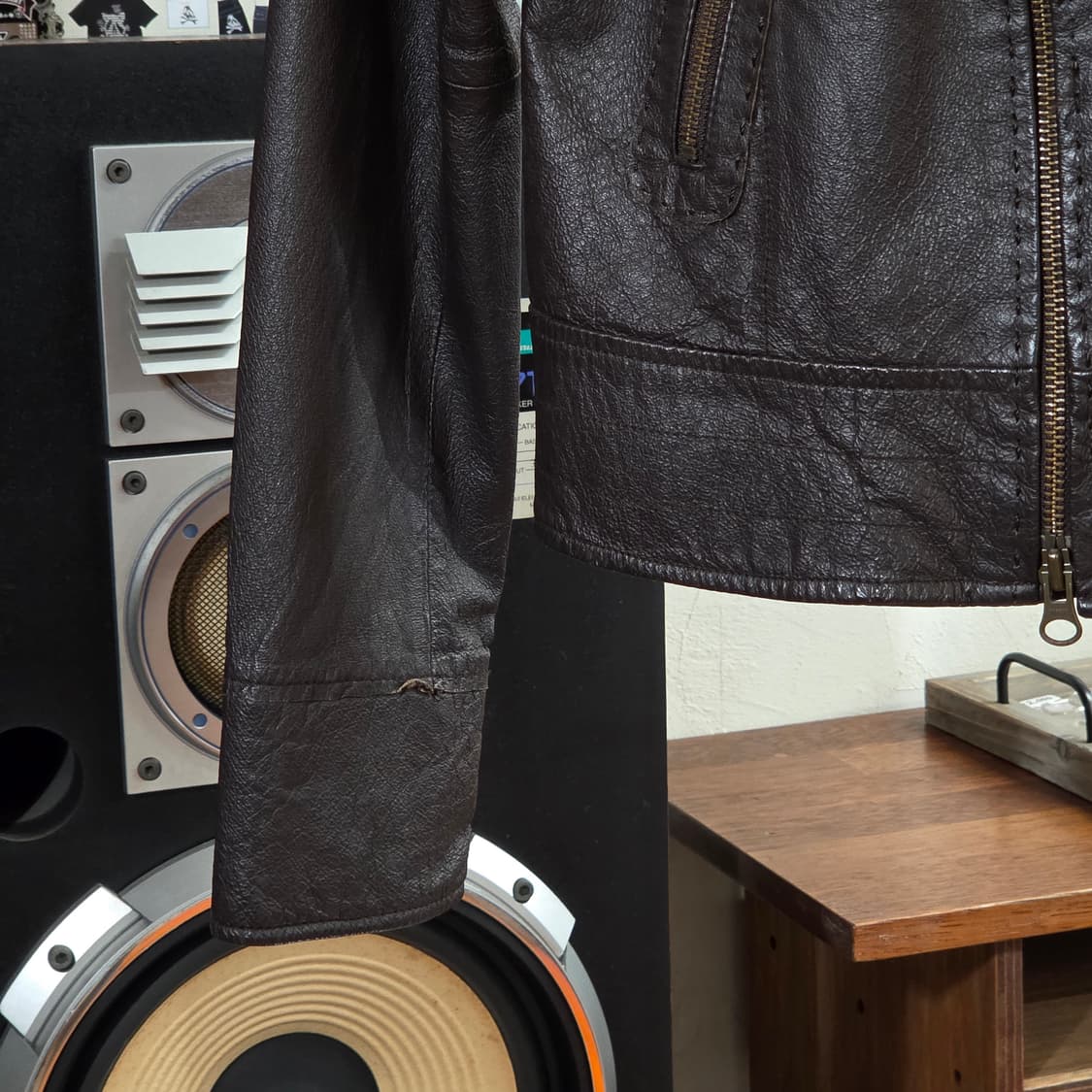 JPN 돈피 브라운 레더 자켓 상품이미지3