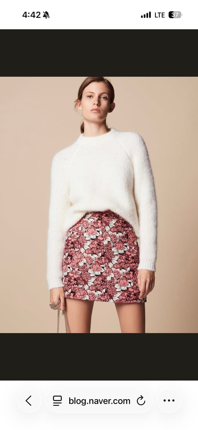 산드로 다니엘라 자카드 스커트 상품이미지1